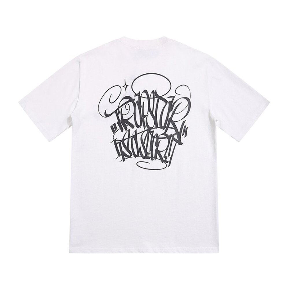Trapstar Black Graffiti Trapstar Print White T Shirt